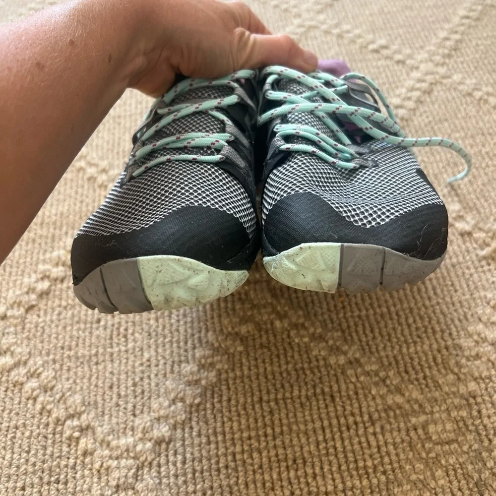 Women's Athletic Shoes - Black and Purple